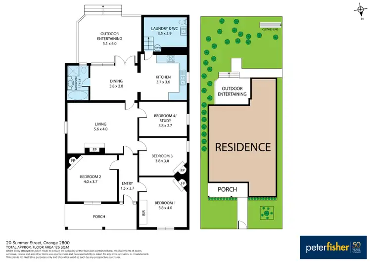 Floorplan of Homely house listing, 20 Summer Street, Orange NSW 2800