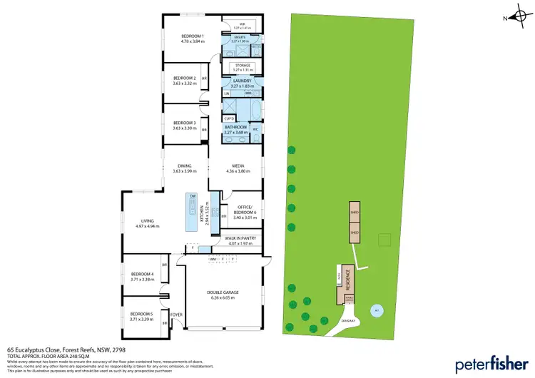 Floorplan of Homely house listing, 65 Eucalyptus Close, Orange NSW 2800