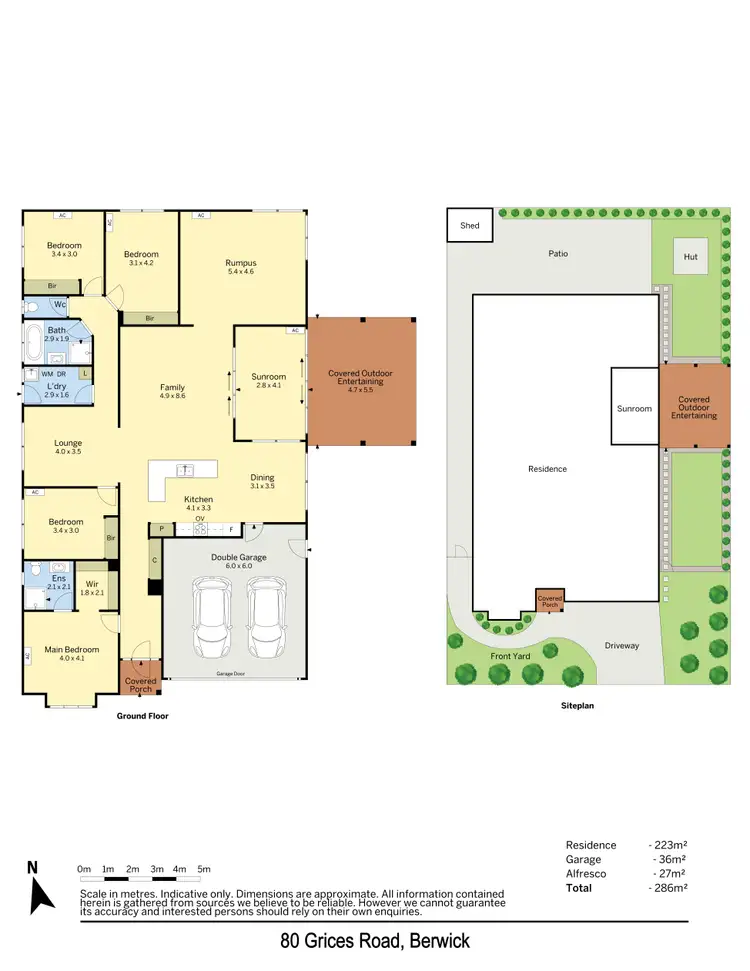 Floorplan of Homely house listing, 80 Grices Road, Berwick VIC 3806