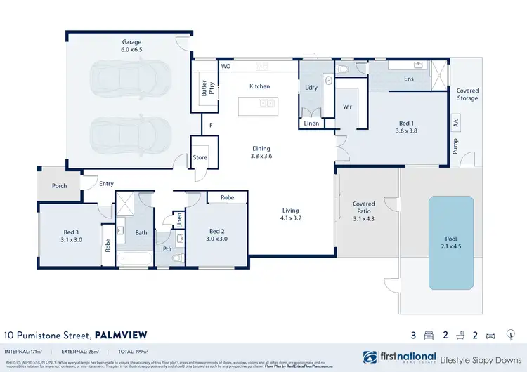 Floorplan of Homely house listing, 10 Pumicestone Street, Palmview QLD 4553