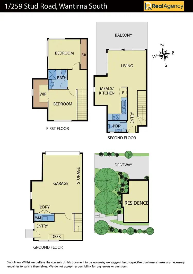 Floorplan of Homely townhouse listing, 1/259 Stud Road, Wantirna South VIC 3152