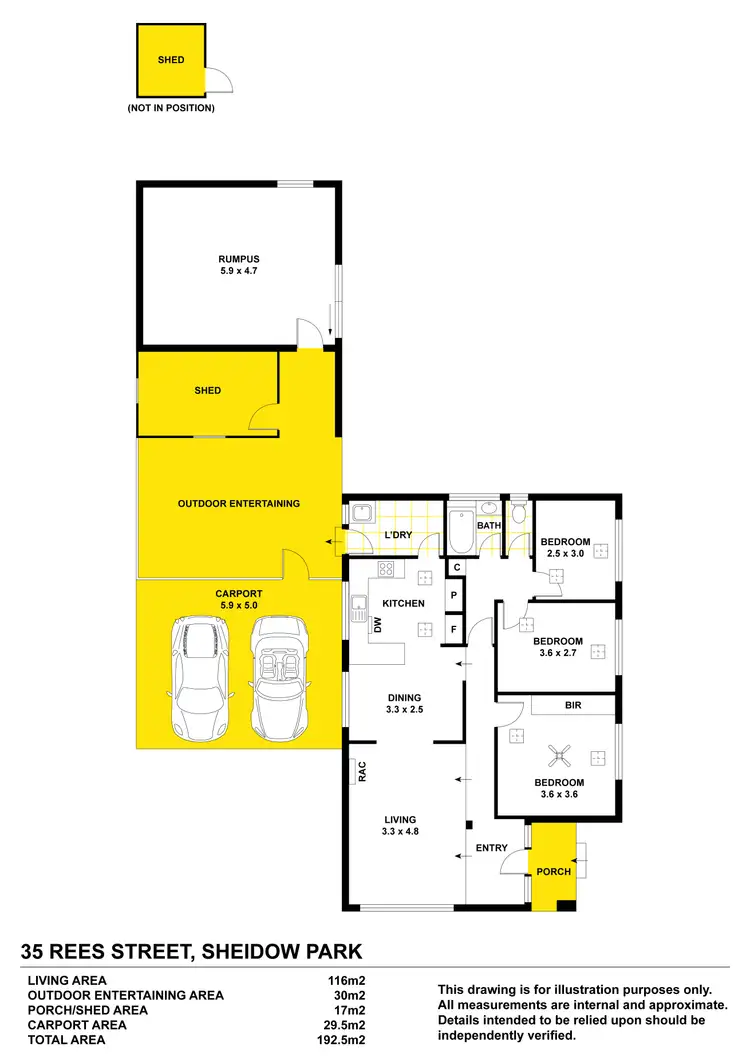 Floorplan of Homely house listing, 35 Rees Street, Sheidow Park SA 5158