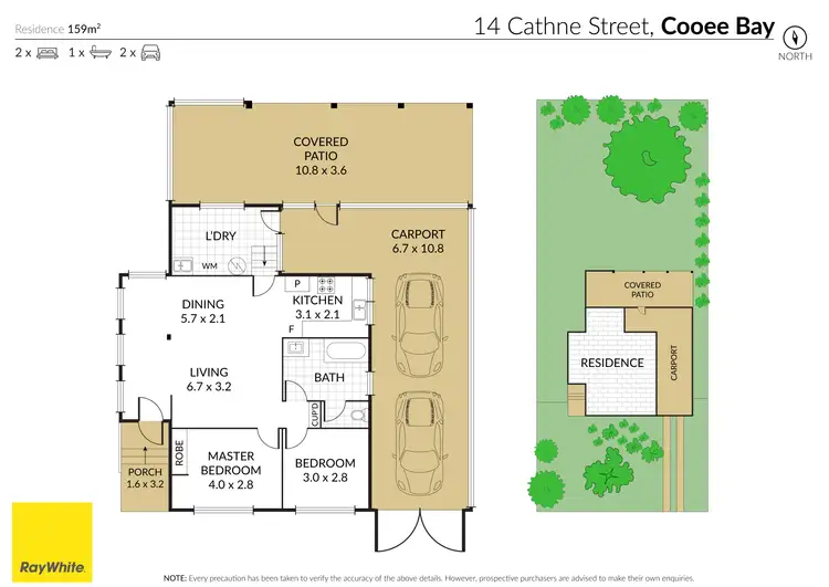 Floorplan of Homely house listing, 14 Cathne Street, Cooee Bay QLD 4703