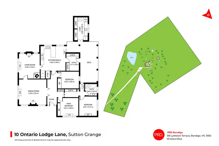 Floorplan of Homely house listing, 10 Ontario Lodge Lane, Sutton Grange VIC 3448