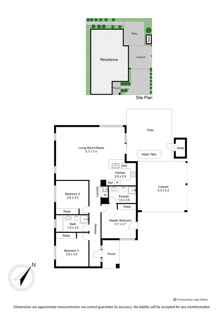 Floorplan of Homely townhouse listing, 2/9 Windoo Street, Frankston North VIC 3200