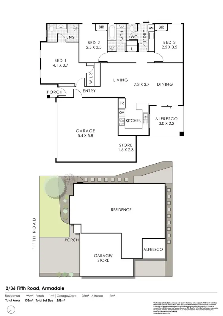 Floorplan of Homely villa listing, 2/36 Fifth Road, Armadale WA 6112