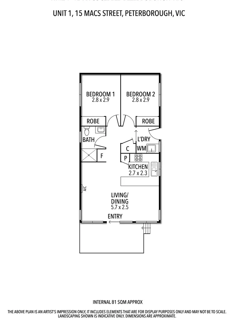 Floorplan of Homely block of units listing, 2 & 3/15 Macs Street, Peterborough VIC 3270