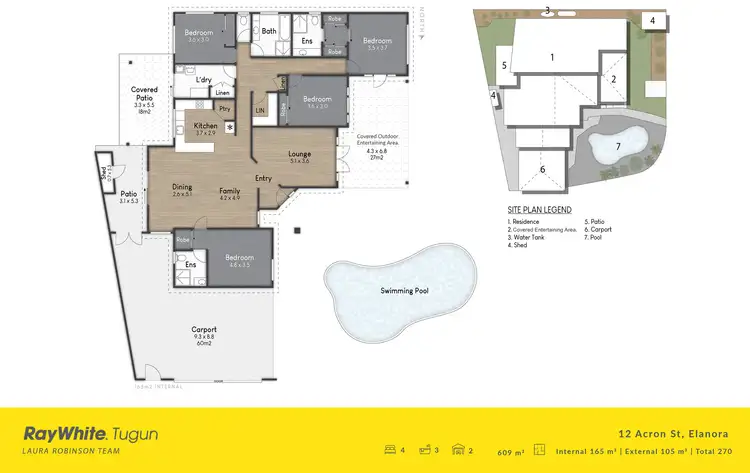 Floorplan of Homely house listing, 12 Acron Street, Elanora QLD 4221