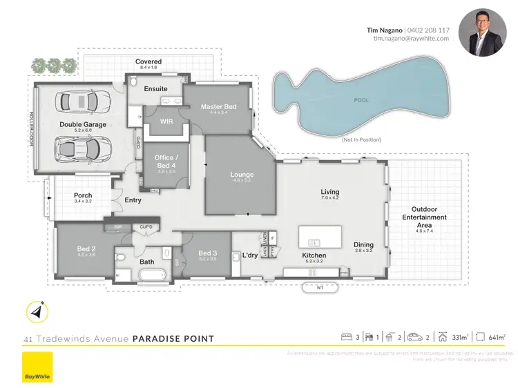 Floorplan of Homely house listing, 41 Tradewinds Avenue, Paradise Point QLD 4216