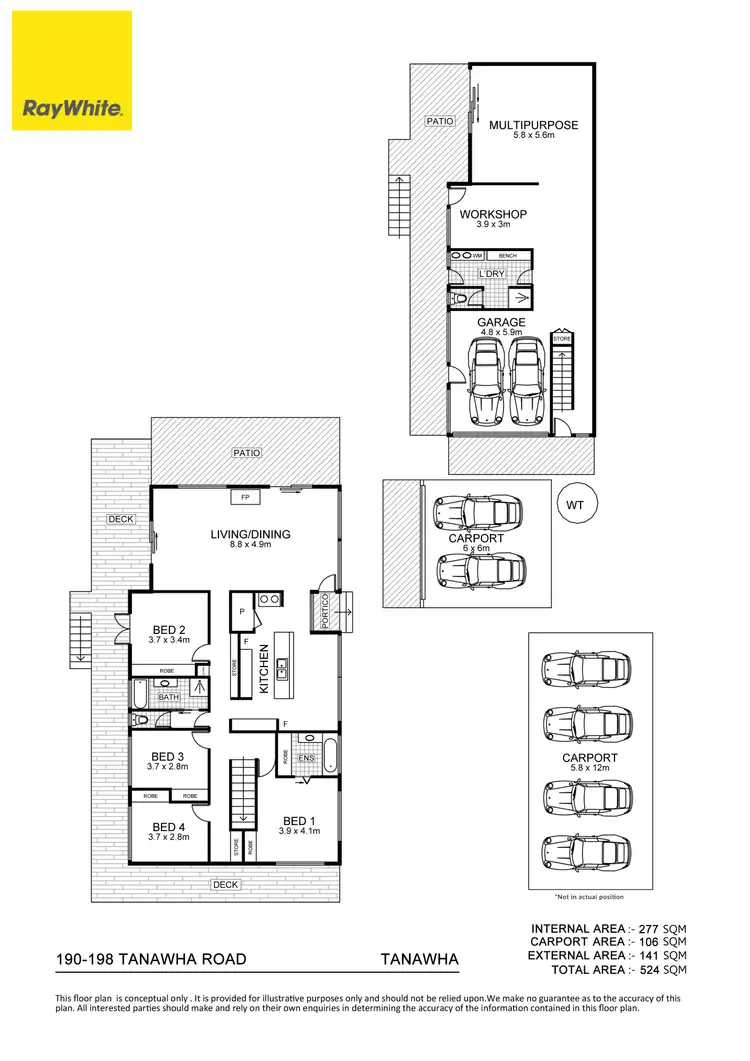 Floorplan of Homely house listing, 190-198 Tanawha Road, Tanawha QLD 4556