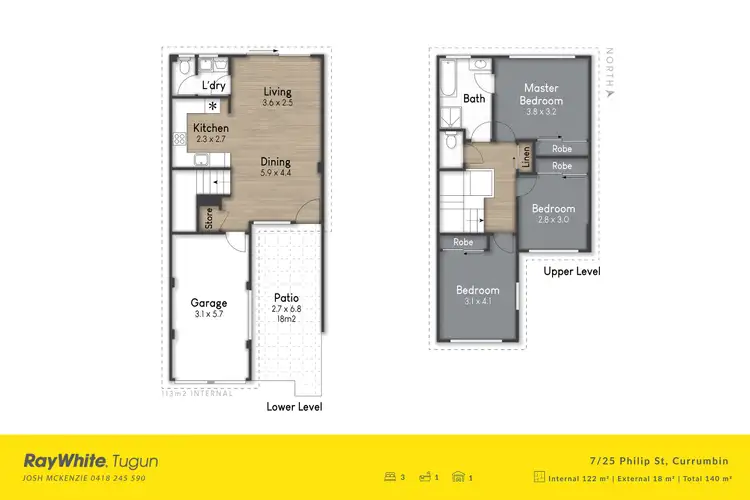 Floorplan of Homely townhouse listing, 7/25-27 Philip Street, Currumbin QLD 4223