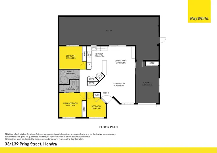 Floorplan of Homely villa listing, 33/139 Pring Street, Hendra QLD 4011