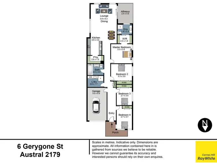 Floorplan of Homely house listing, 6 Gerygone Street, Austral NSW 2179