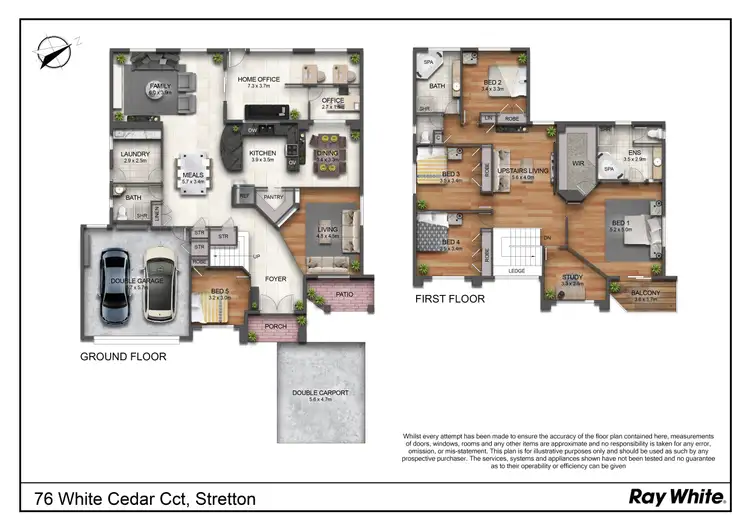 Floorplan of Homely house listing, 76 White Cedar Circuit, Stretton QLD 4116