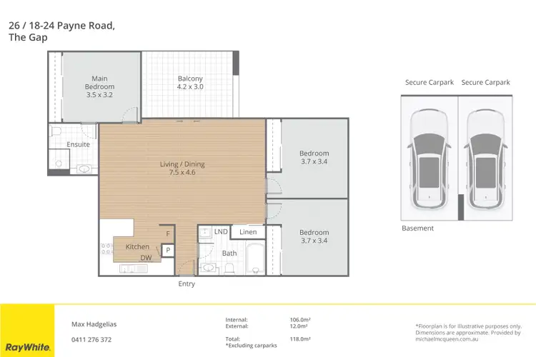 Floorplan of Homely apartment listing, 26/18-24 Payne Road, The Gap QLD 4061