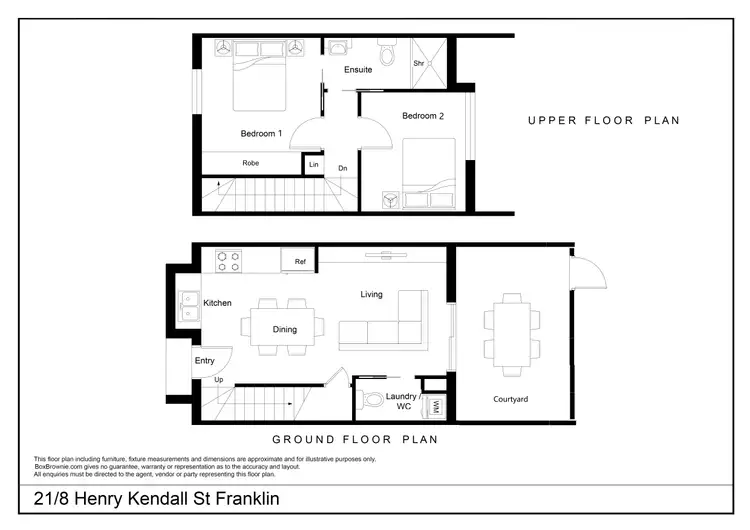 Floorplan of Homely townhouse listing, 21/8 Henry Kendall St, Franklin ACT 2913