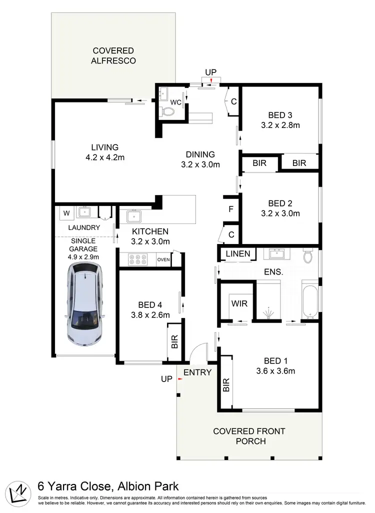 Floorplan of Homely house listing, 6 Yarra Close, Albion Park NSW 2527