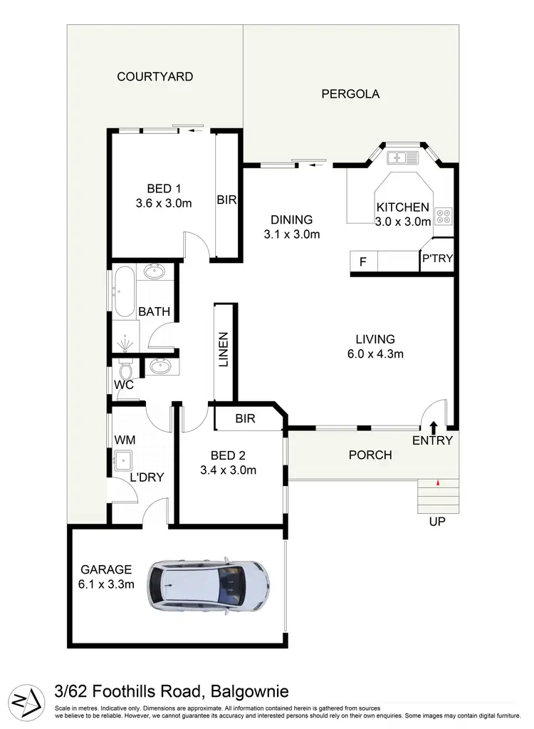 Floorplan of Homely villa listing, 3/62 Foothills Road, Balgownie NSW 2519