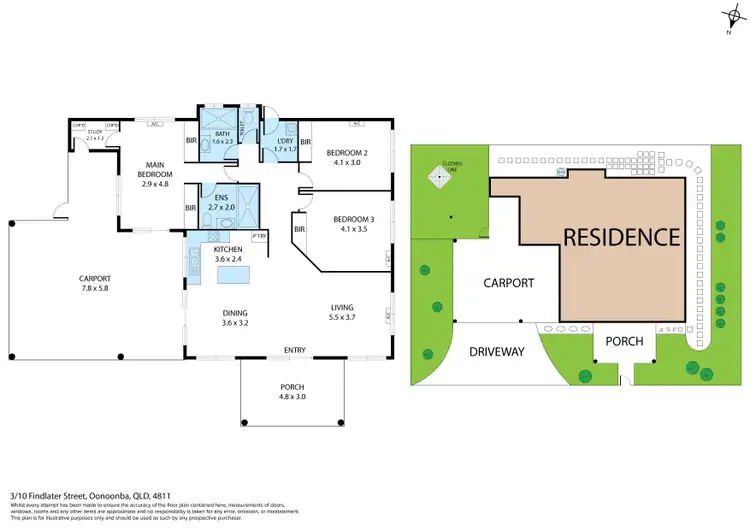 Floorplan of Homely house listing, 3/10 Findlater Street, Oonoonba QLD 4811