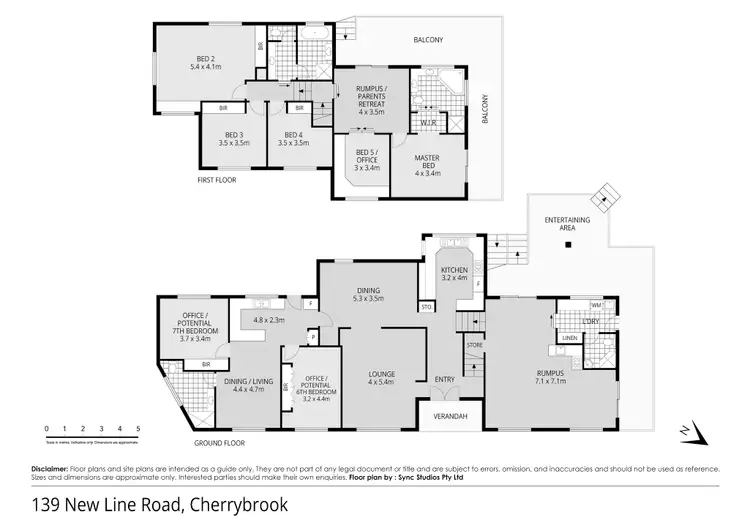 Floorplan of Homely house listing, 139 New Line Road, Cherrybrook NSW 2126