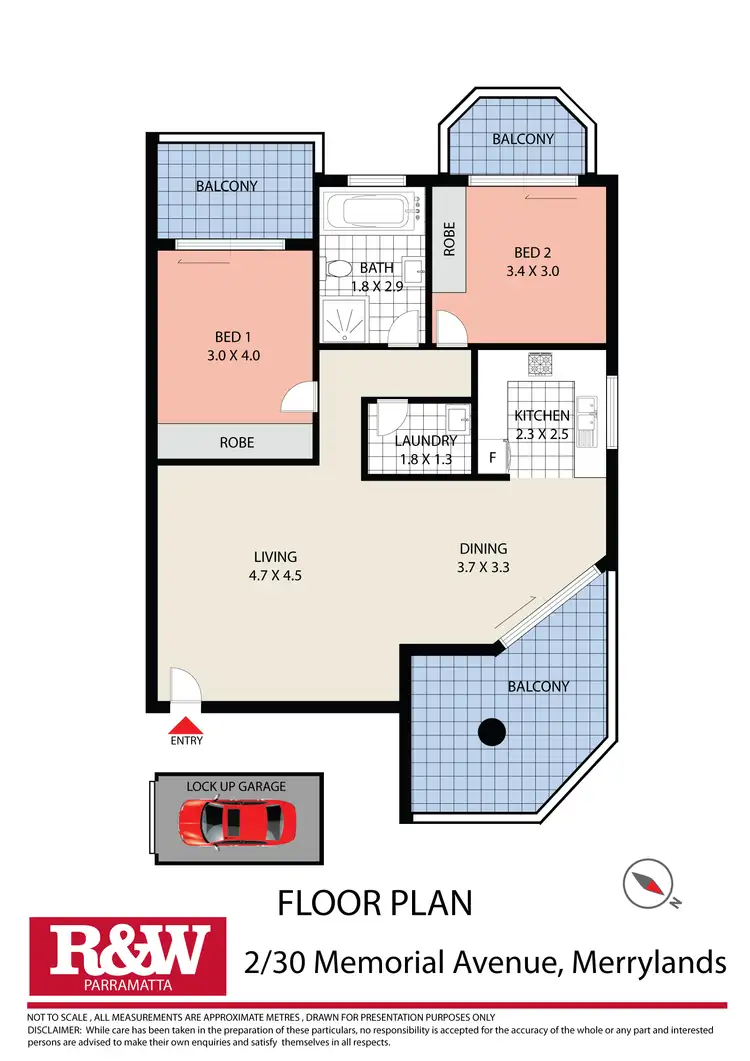 Floorplan of Homely unit listing, 2/30 Memorial Avenue, Merrylands NSW 2160