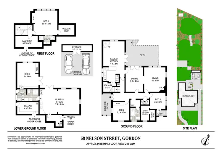 Floorplan of Homely house listing, 58 Nelson Street, Gordon NSW 2072