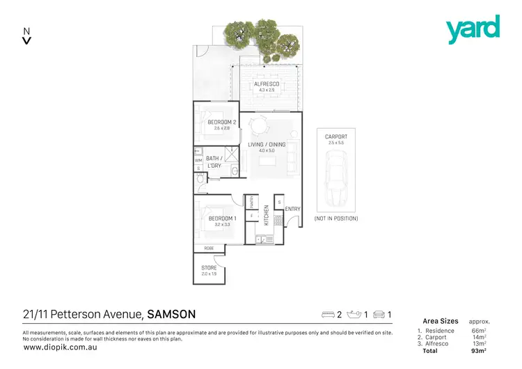 Floorplan of Homely retirement listing, 21/11 Petterson Avenue, Samson WA 6163