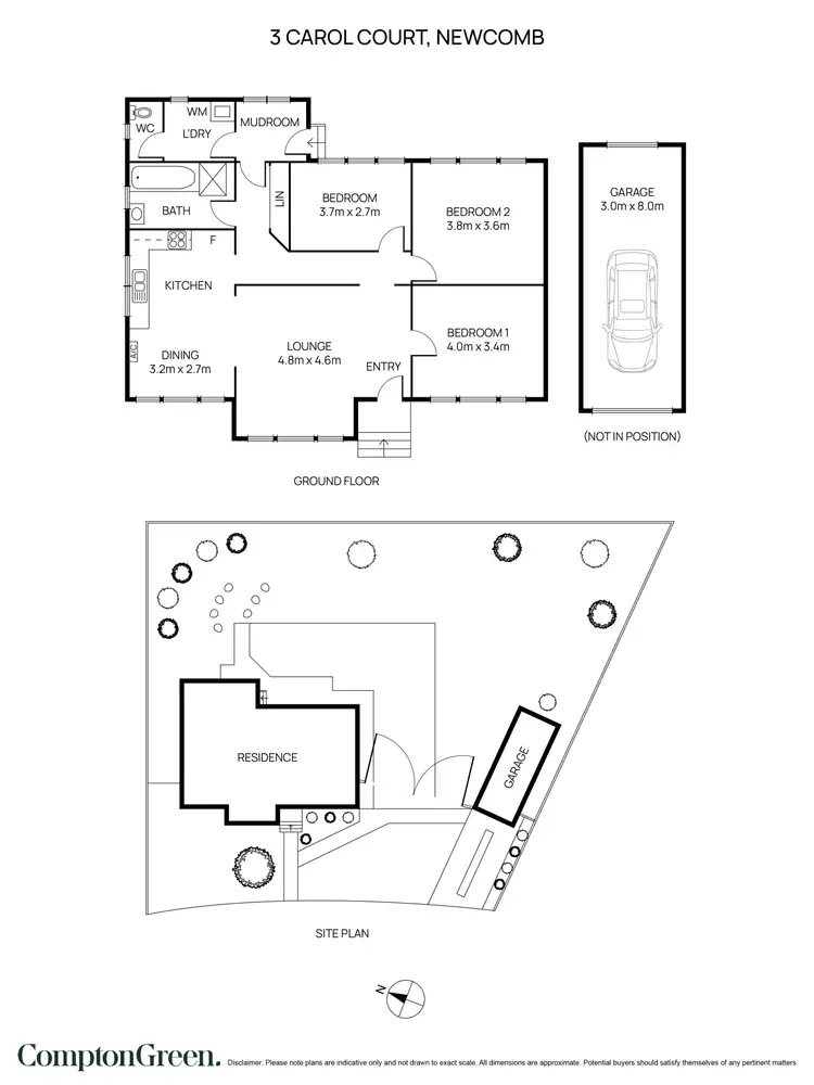 Floorplan of Homely house listing, 3 Carol Court, Newcomb VIC 3219