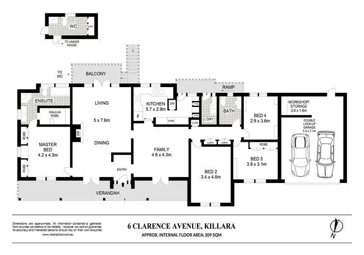 Floorplan of Homely house listing, 6 Clarence Avenue, Killara NSW 2071