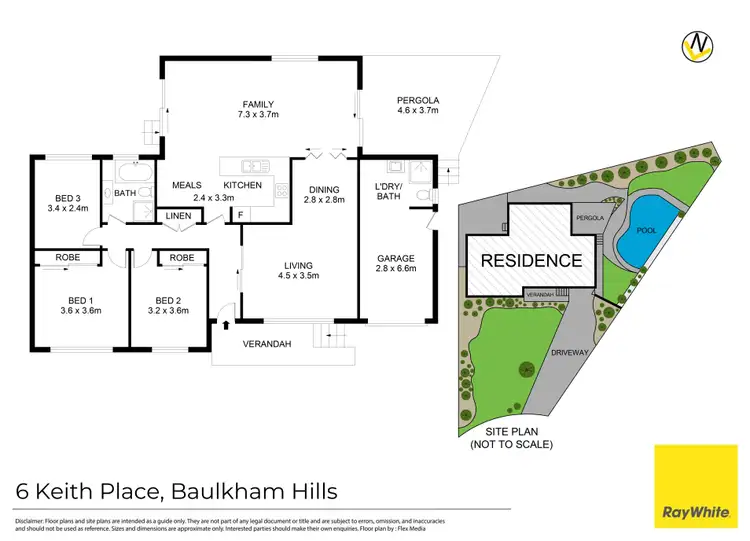 Floorplan of Homely house listing, 6 Keith Place, Baulkham Hills NSW 2153