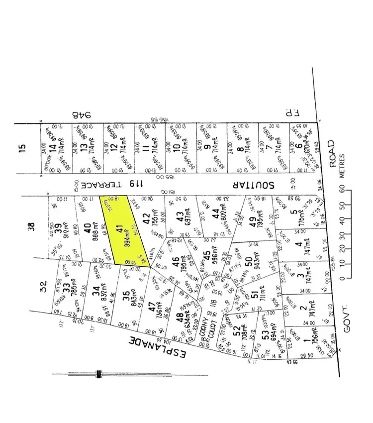 Floorplan of Homely land listing, 11 Souttar Terrace, Hardwicke Bay SA 5575