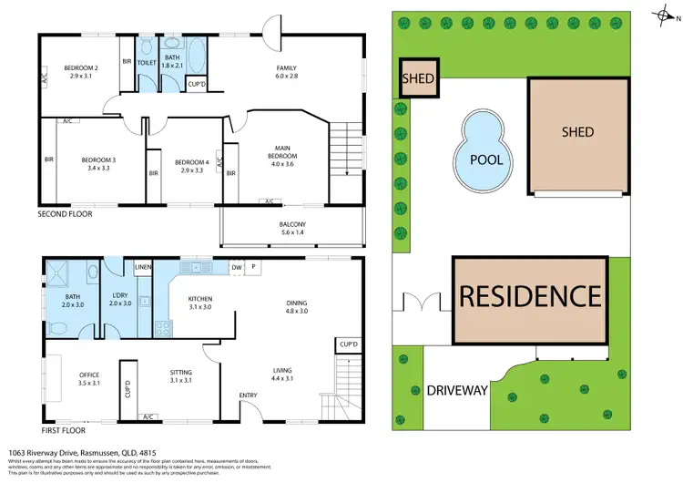 Floorplan of Homely house listing, 1063 Riverway Drive, Rasmussen QLD 4815