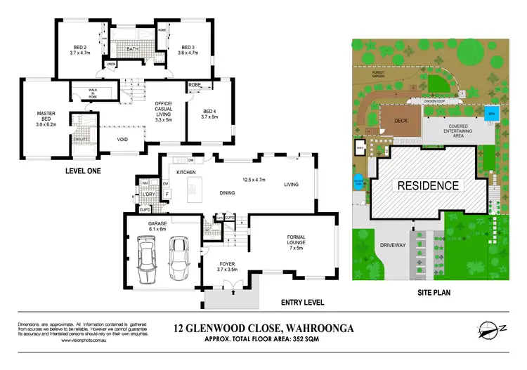 Floorplan of Homely house listing, 12 Glenwood Close, Wahroonga NSW 2076