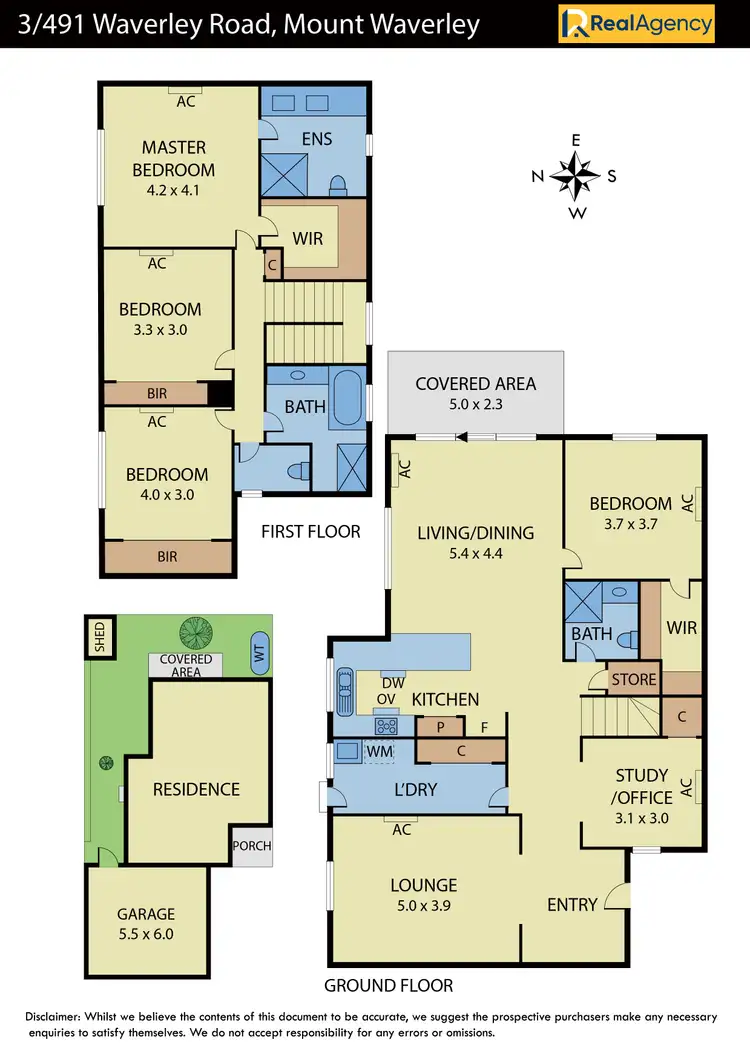 Floorplan of Homely townhouse listing, 3/491 Waverley Road, Mount Waverley VIC 3149