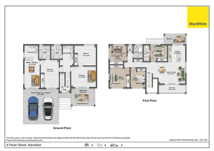 Floorplan of Homely house listing, 6 Parari Street, Mansfield QLD 4122