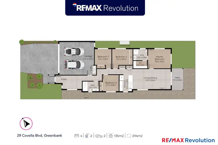 Floorplan of Homely house listing, 29 Covella Boulevard, Greenbank QLD 4124