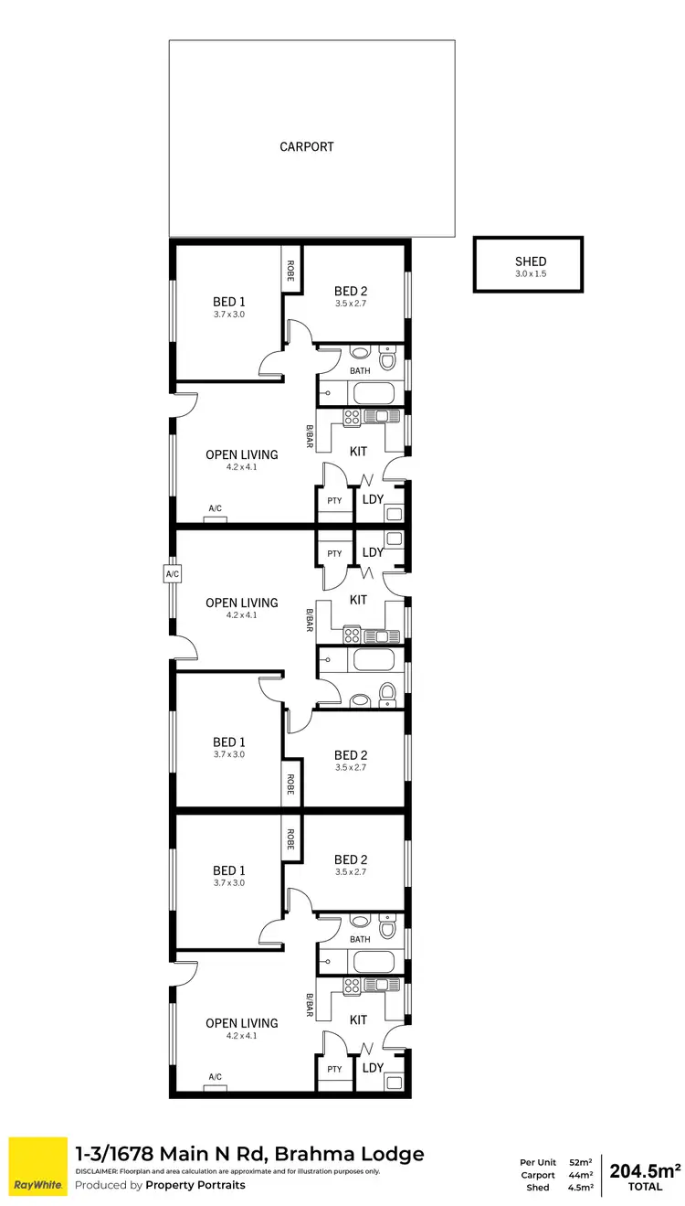 Floorplan of Homely house listing, 1678 Main North Road, Brahma Lodge SA 5109