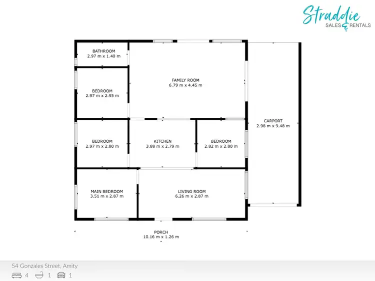 Floorplan of Homely house listing, 54 Gonzales Street, Amity QLD 4183