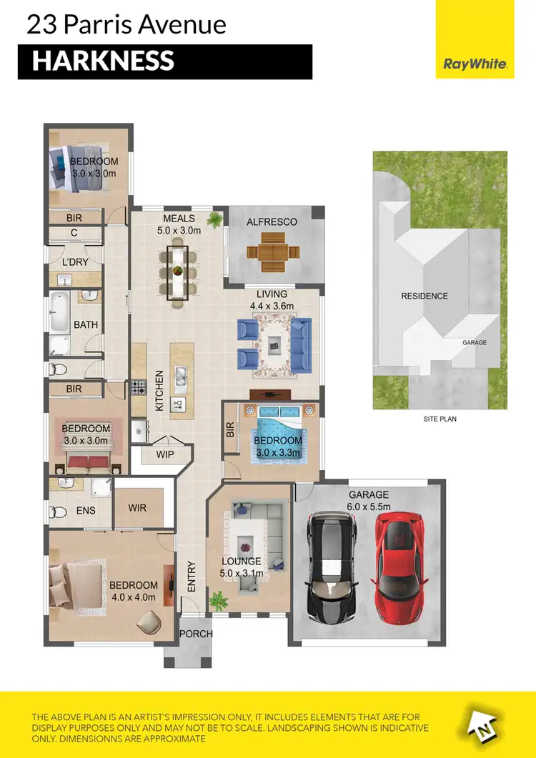 Floorplan of Homely house listing, 23 Parris Avenue, Harkness VIC 3337