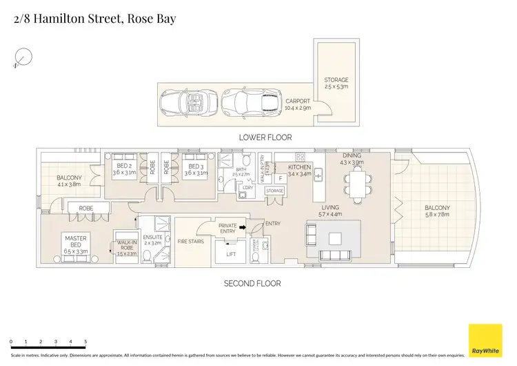Floorplan of Homely apartment listing, 2/8 Hamilton Street, Rose Bay NSW 2029