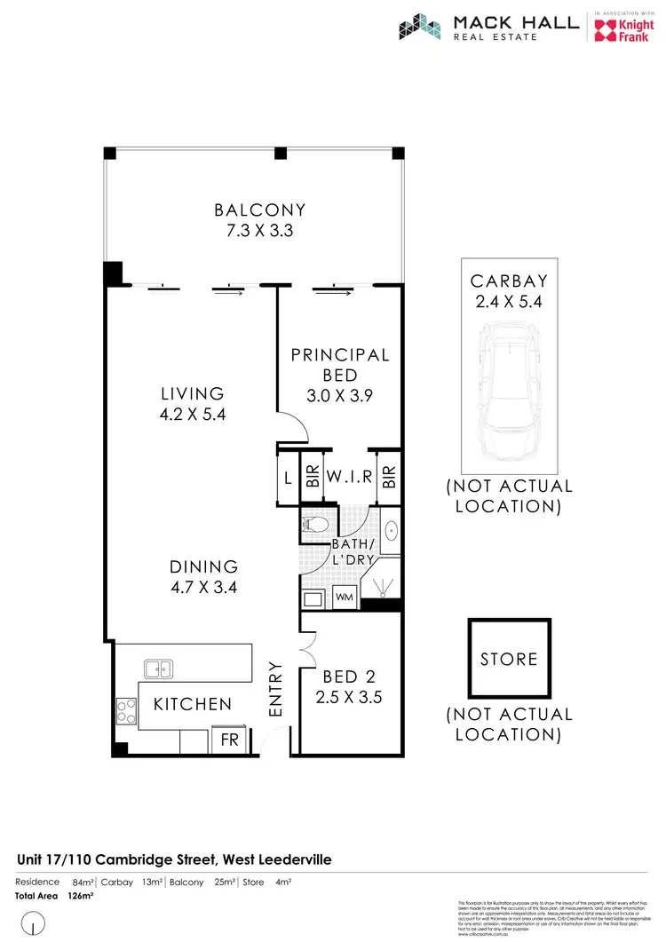 Floorplan of Homely apartment listing, 17/110 Cambridge Street, West Leederville WA 6007