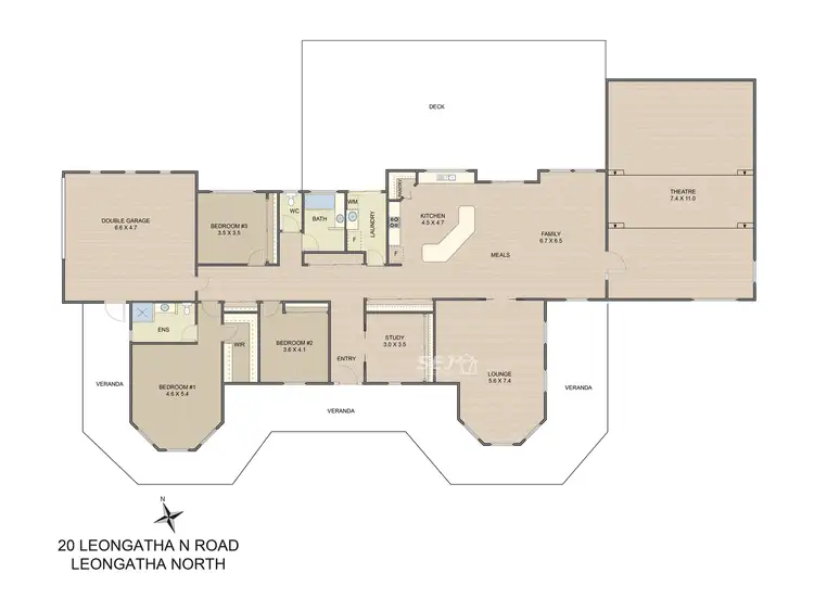 Floorplan of Homely rural property listing, 20 Leongatha North Road, Leongatha North VIC 3953