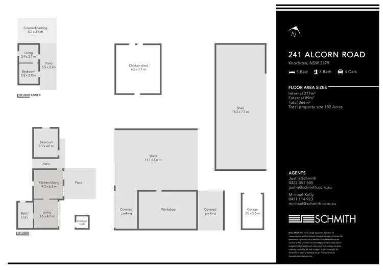 Floorplan of Homely rural property listing, 241 Alcorn Road, Knockrow NSW 2479