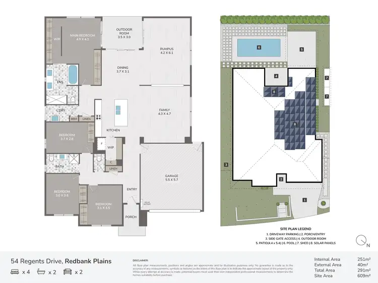Floorplan of Homely house listing, 54 Regents Drive, Redbank Plains QLD 4301