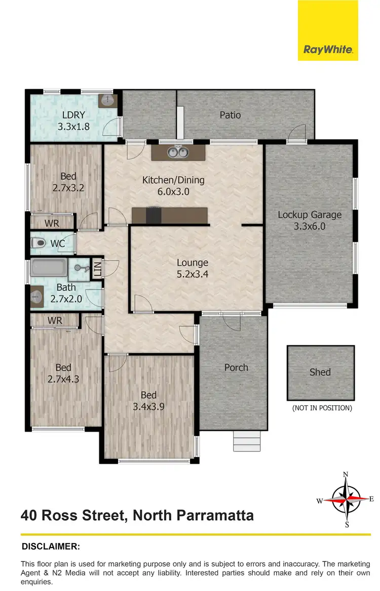 Floorplan of Homely house listing, 40 Ross Street, North Parramatta NSW 2151
