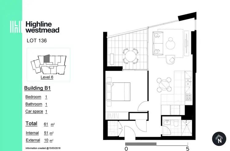 Floorplan of Homely apartment listing, 624/1 Maple Tree Road, Westmead NSW 2145