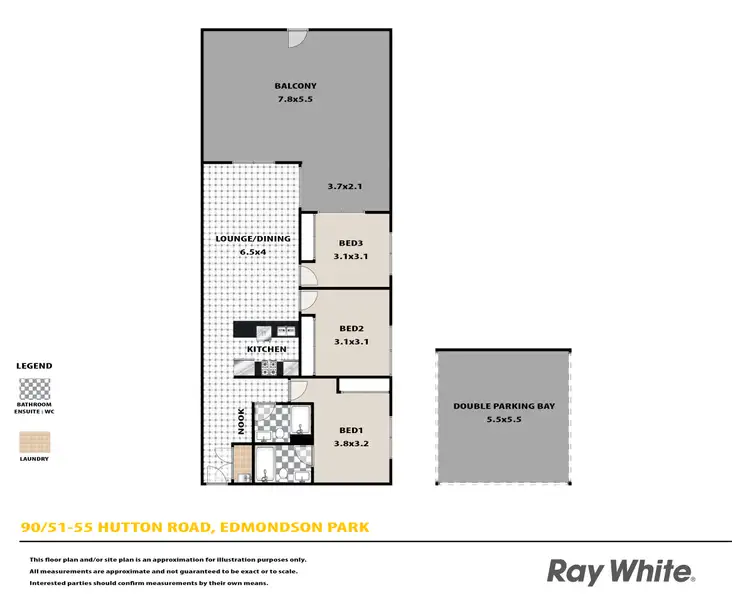 Floorplan of Homely apartment listing, 90/51-55 Hutton Road, Edmondson Park NSW 2174