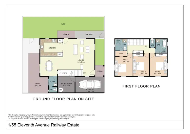 Floorplan of Homely townhouse listing, 2/55 Eleventh Avenue, Railway Estate QLD 4810