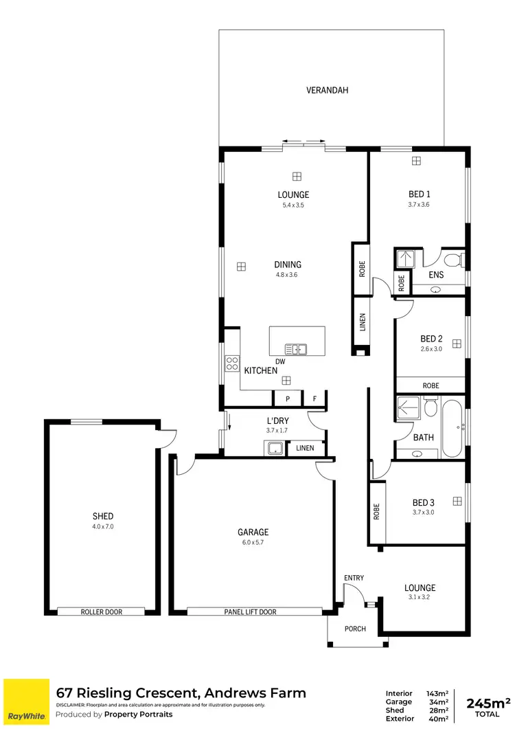 Floorplan of Homely house listing, 67 Riesling Crescent, Andrews Farm SA 5114