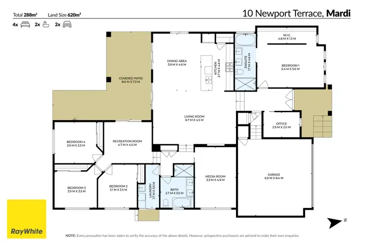 Floorplan of Homely house listing, 10 Newport Terrace, Mardi NSW 2259